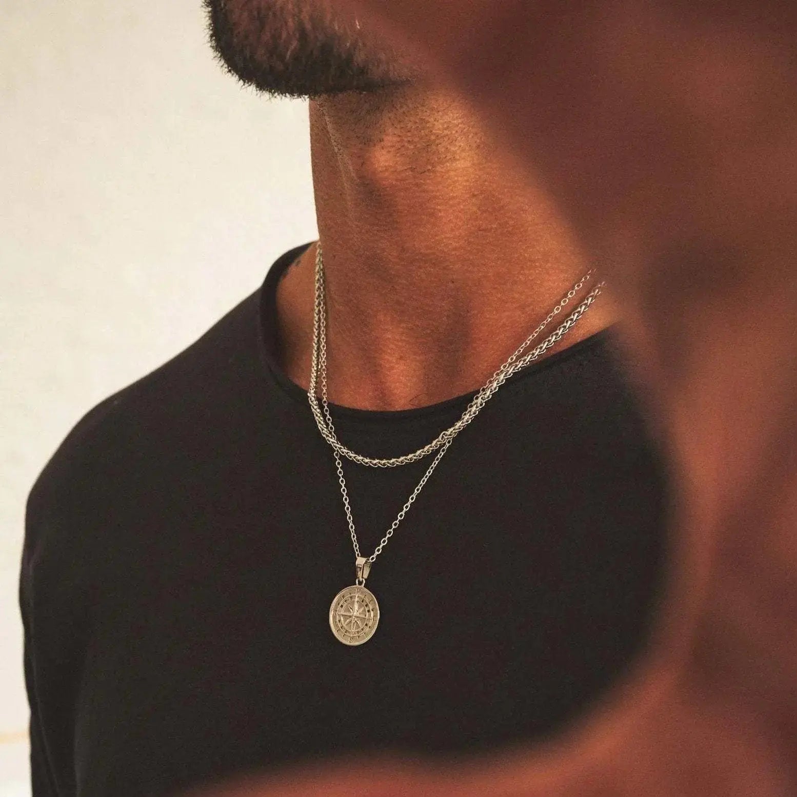 Vnox Layered Necklaces For Men Vivareflex Online