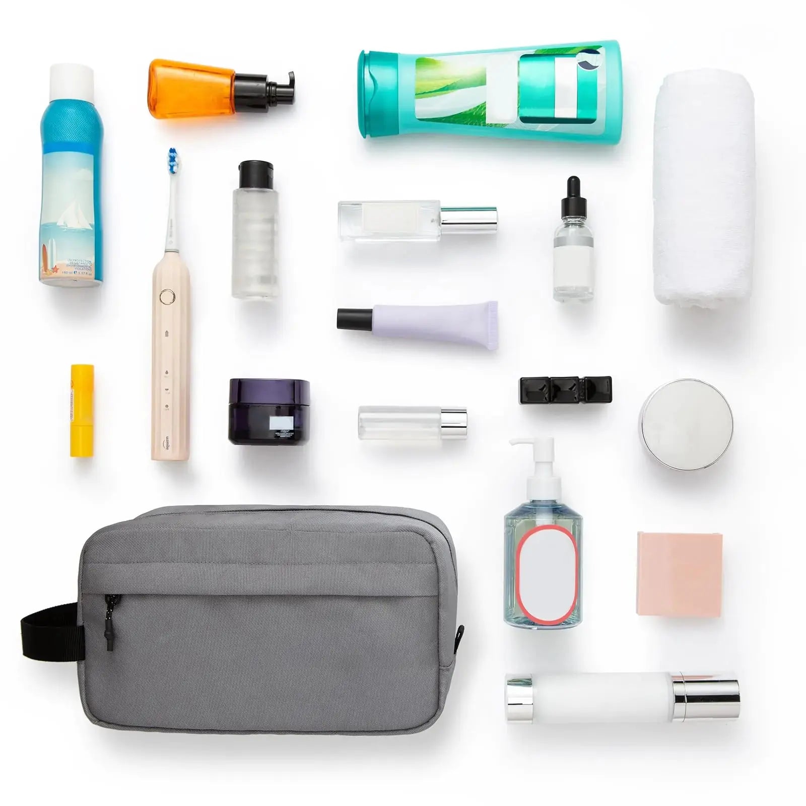 Vorspack Travel Toiletry Bag for Men - Large Water-Resistant Hanging Dopp Kit for Toiletries Accessories - Grey - Vivareflex Online