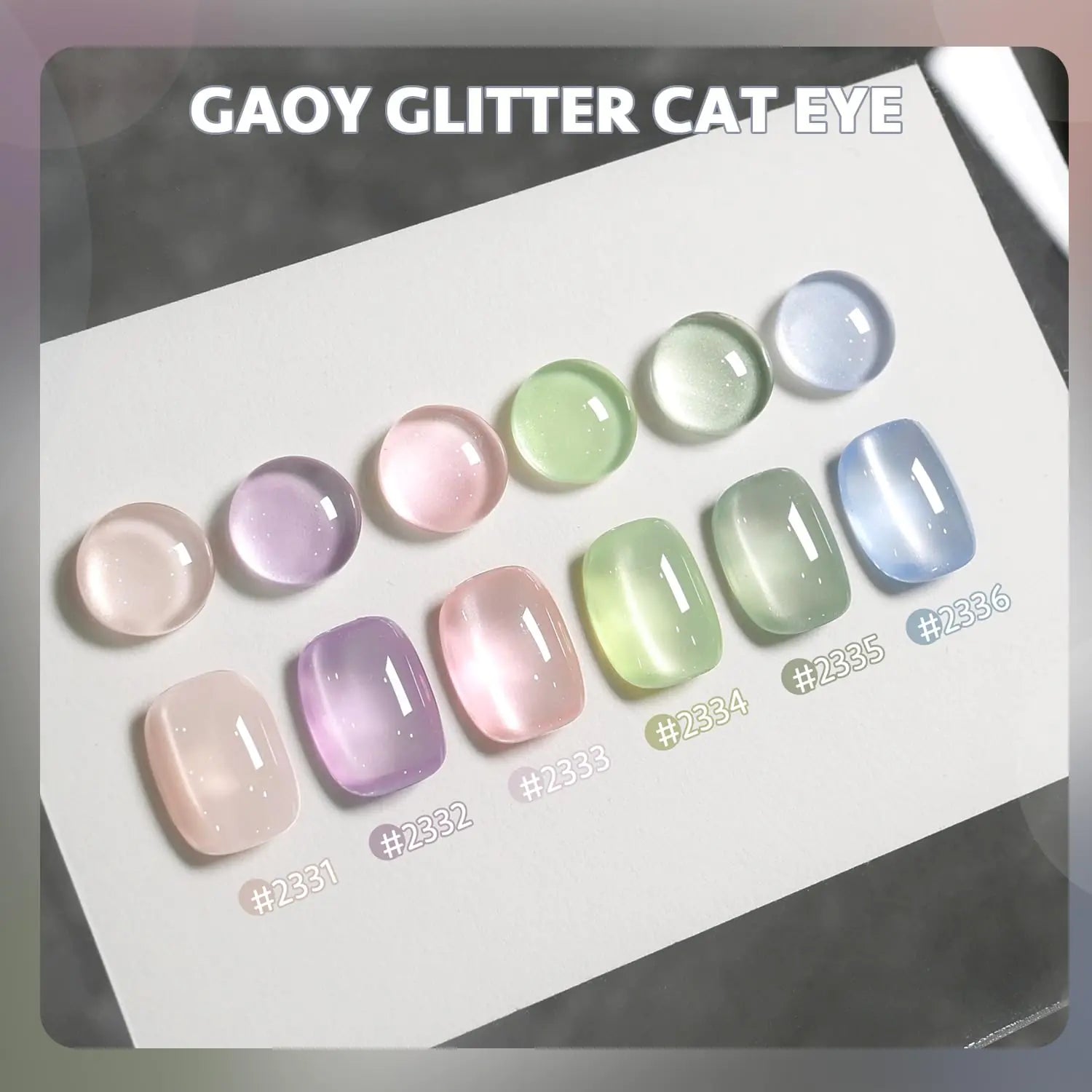 GAOY Cat Eye Gel Nail Polish Set with Magnet for Pink Blue Green Glitter Holographic Cat Eye, Salon Gel Manicure and Nail Art DIY at Home，Romantic Galaxy Romantic Galaxy