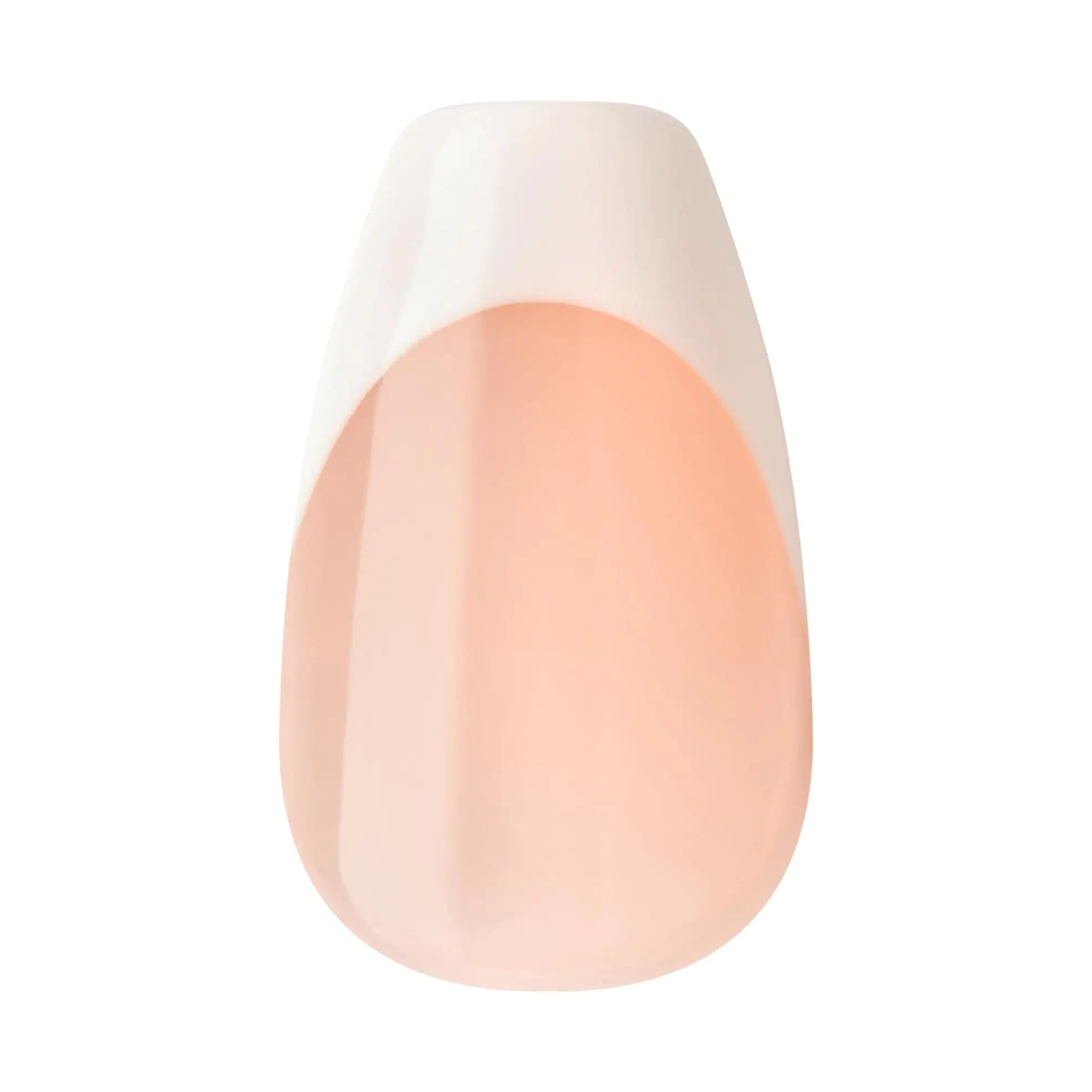 Uñas postizas KISS imPRESS sin pegamento, francesas, 'Ideal', punta neutra clara + blanca, tamaño mediano, forma de ataúd, incluye 30 uñas, almohadilla de preparación, hoja de instrucciones, 1 palito de manicura, 1 lima mini Ideal 