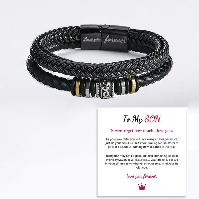 Braided Leather Bracelets for Men Vivareflex Online