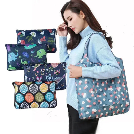 Waterproof Foldable Eco-Friendly Reusable Shopping Tote Bag with Zipper Ultimate Bag Store