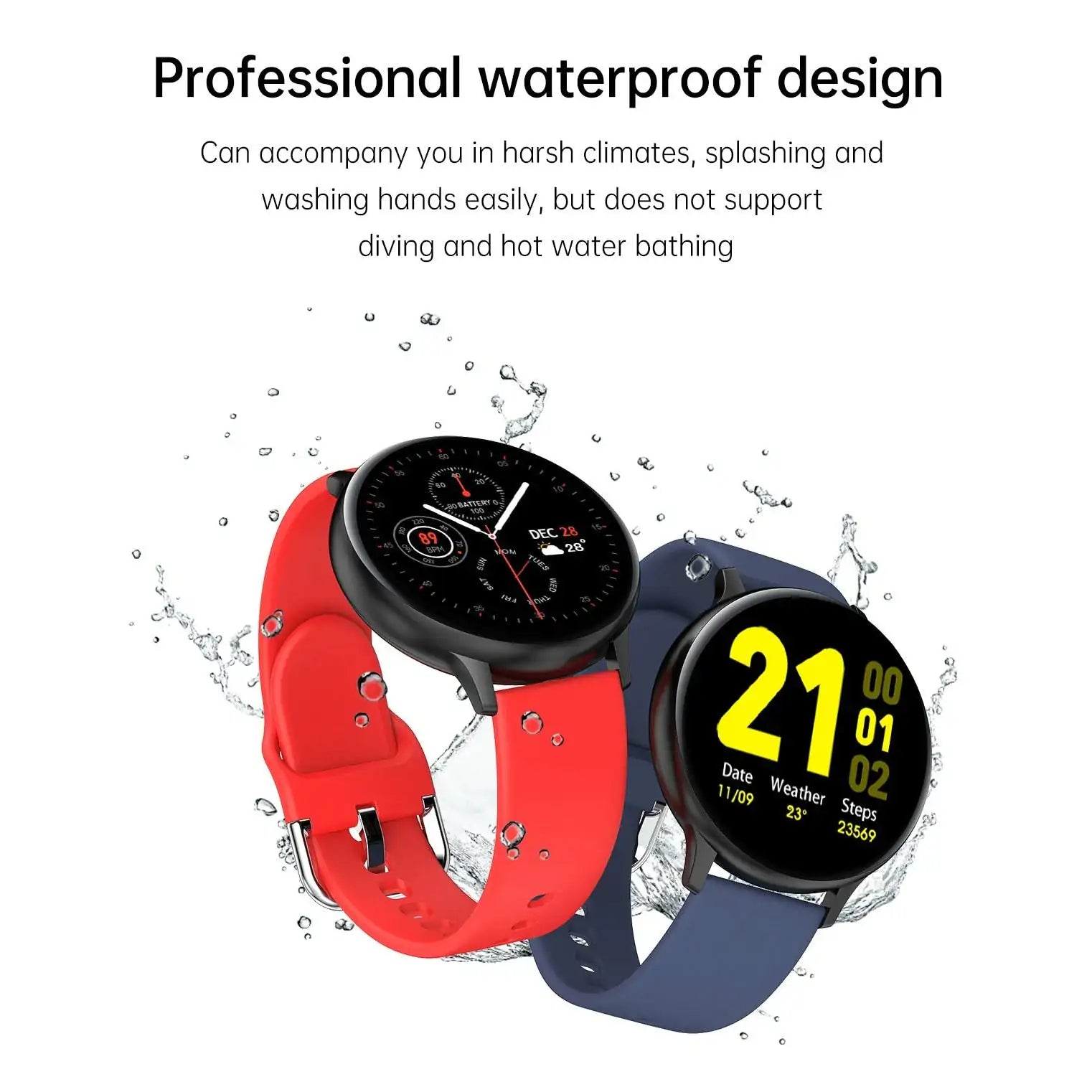 Waterproof 4G Rom Smartwatch | Full-Touch & Fitness Tracker_Vivareflex_Online