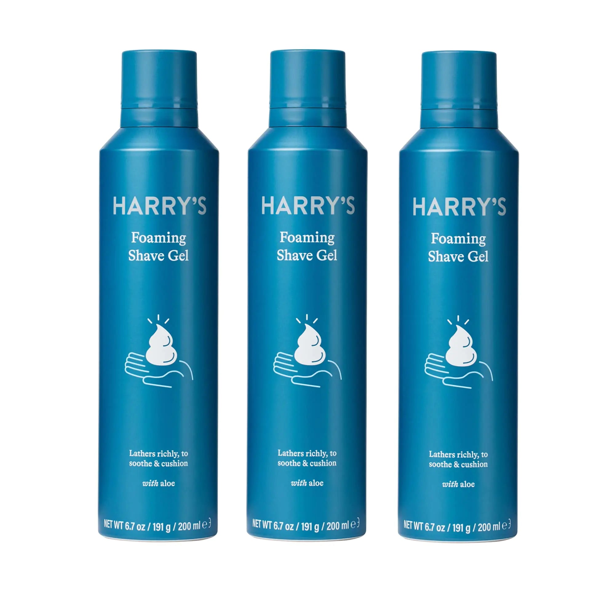 Paquete de recambios de hojas de afeitar + gel de afeitar de Harry's (10 unidades) Paquete de 10 hojas de afeitar + gel de afeitar 