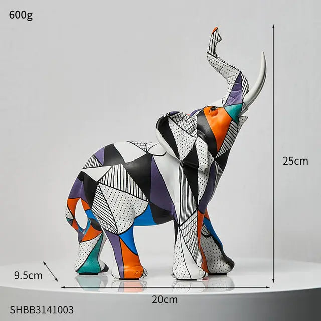 Painting Art Elephant Sculptures & Figurines Modern Decoration - Vivareflex Online