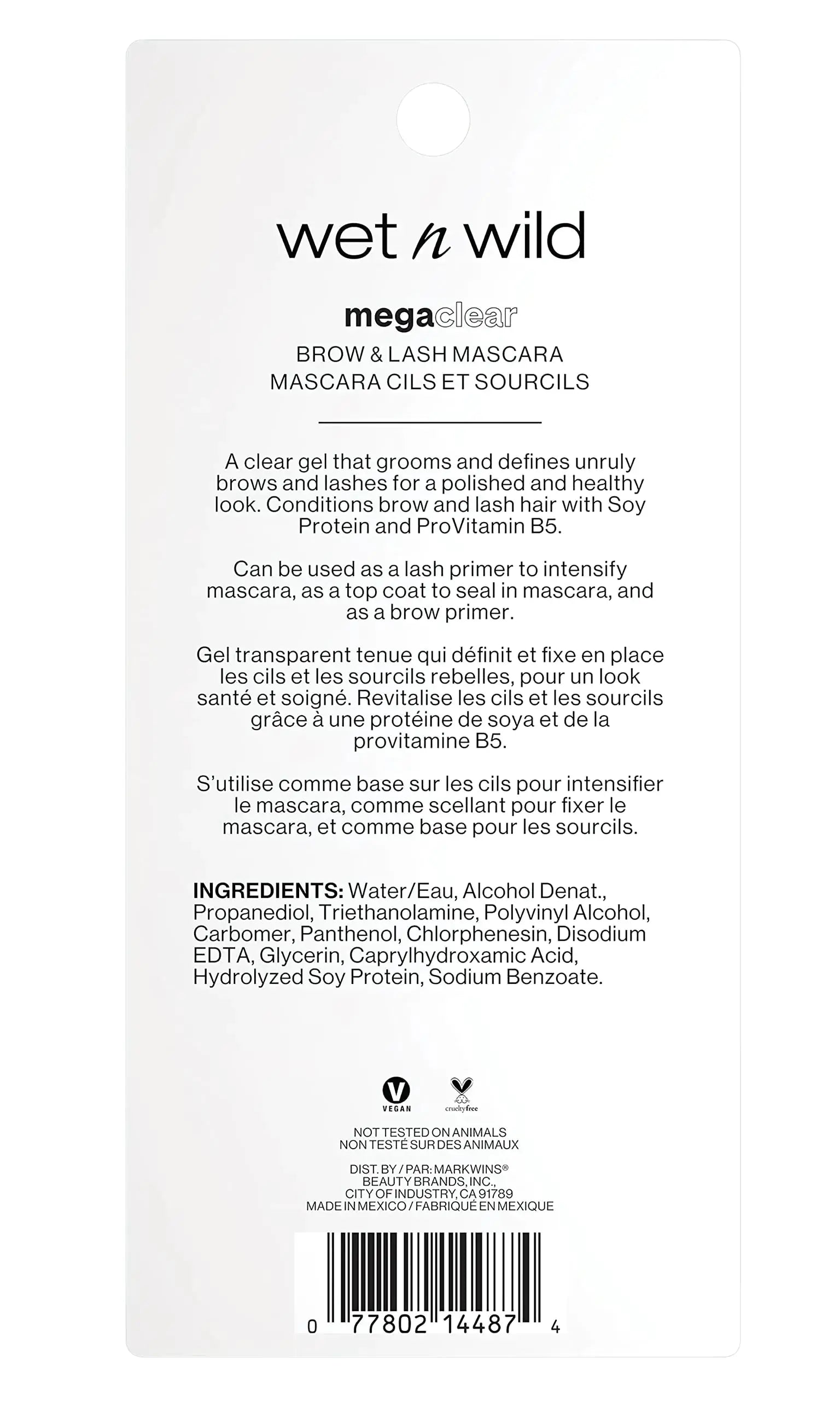 Wet N Wild Mega Clear Brow & Lash Mascara – Groom, Sculpt & Define Vivareflex Online