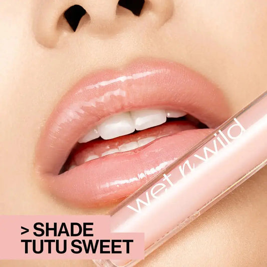 Wet n Wild MegaSlicks Lip Gloss - TuTu Sweet | Ultra-Glossy & Hydrating - Vivareflex Online