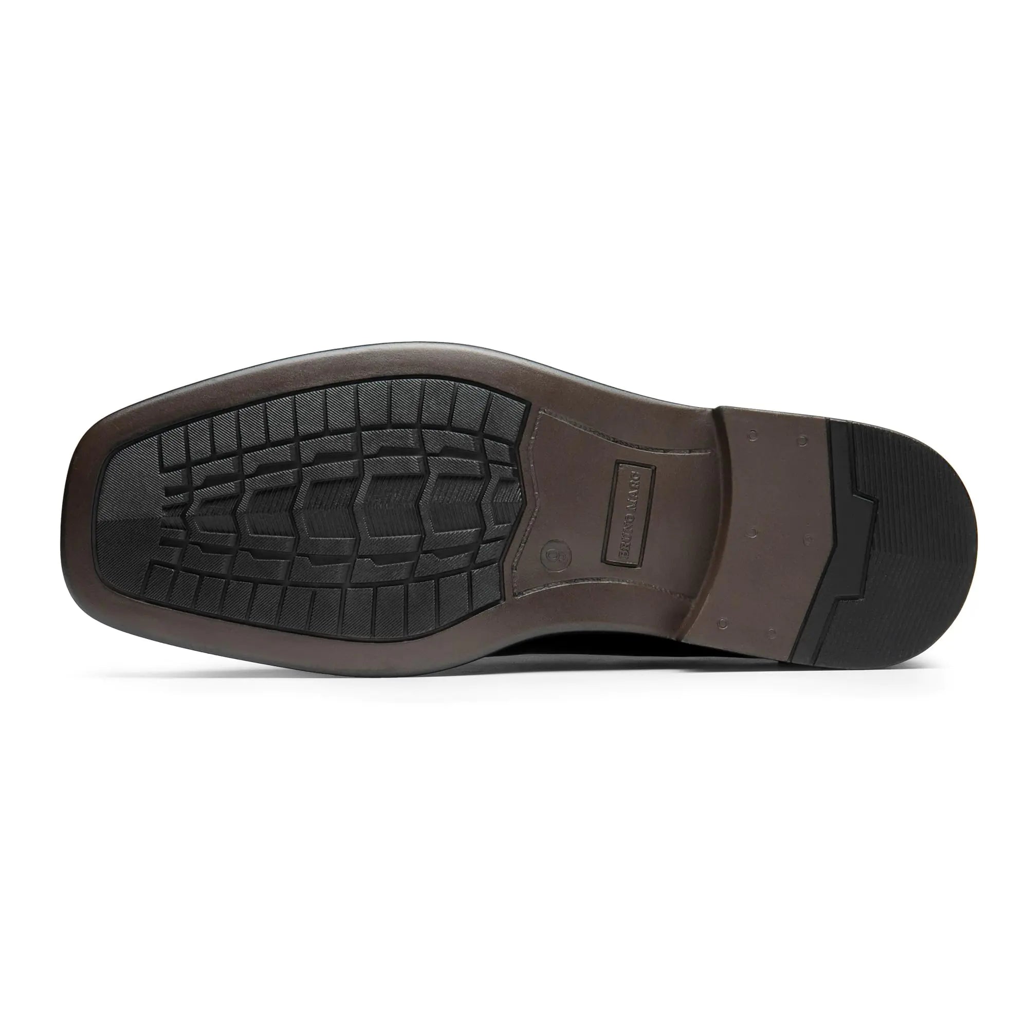 Mocassins habillés à enfiler pour hommes Bruno Marc Chaussures habillées 8,5 larges 1-marron