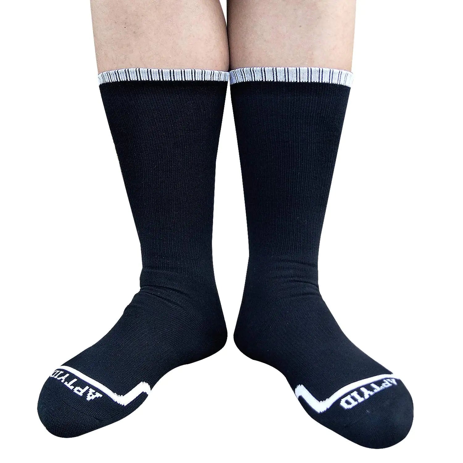 APTYID Men's Moisture Wicking Cushioned Crew Work Boot Socks - Vivareflex Online