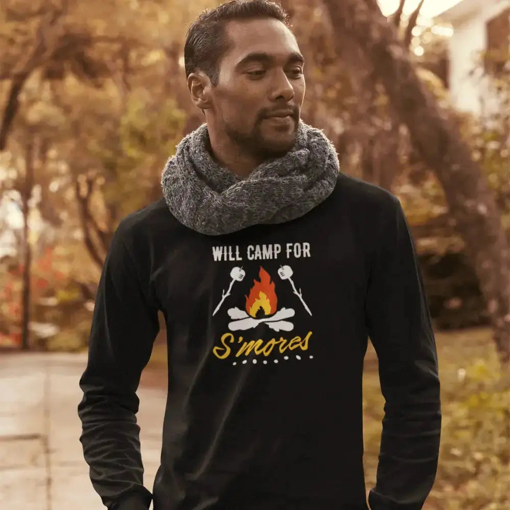 Will Camp For Smores Men Long Sleeve Vivareflex Online