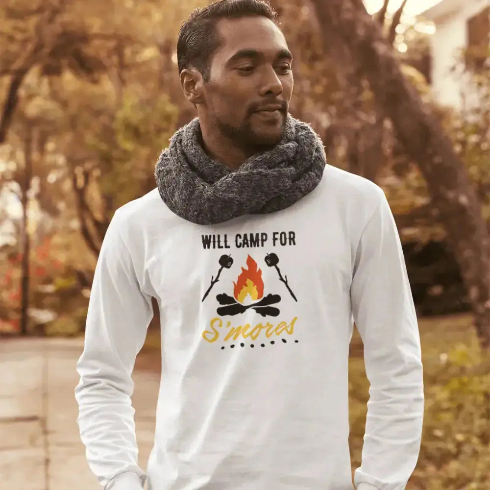 Will Camp For Smores Men Long Sleeve Vivareflex Online