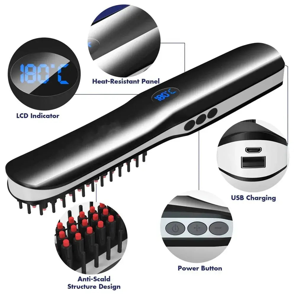 Wireless Men Quick Beard Straightener Vivareflex Online