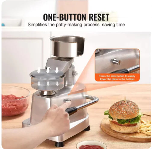 Burger Machine Manual Patty Press - Vivareflex Online