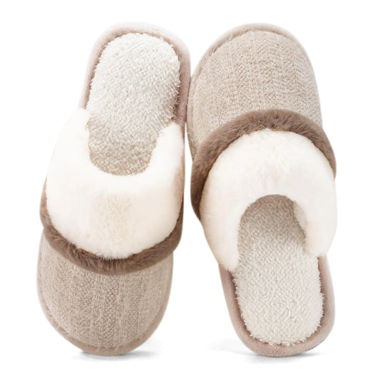 Cozy Slippers for Women Indoor and Outdoor Fuzzy House Shoes with Memory Foam Anti-Skid Sole Gifts for Women Mom Ladies - Vivareflex Online