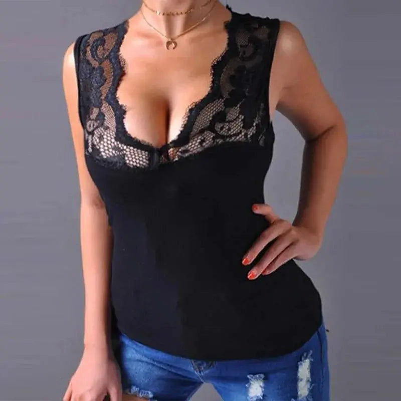 Women Blouse Spring Summer Vest Lace Vivareflex Online