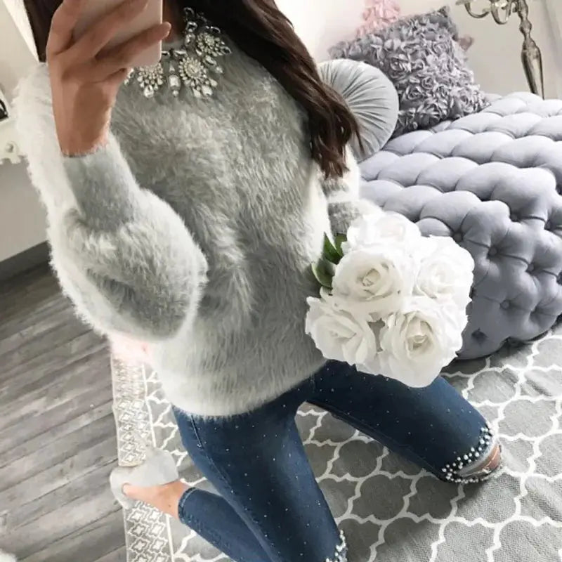Women Fleece Warm Autumn Winter Sweater Vivareflex Online