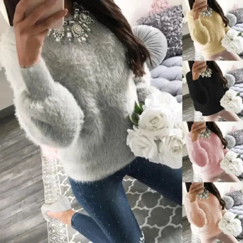 Women Fleece Warm Autumn Winter Sweater Vivareflex Online