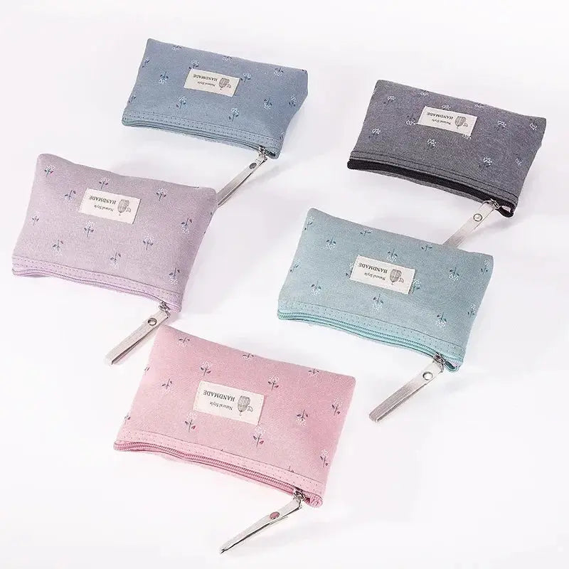 Women Floral Small Cosmetic Bag Makeup Bag Travel Neceser Storage Organizer Zipper Toiletry Wash Make Up Bags Purse Pouch Ultimate Bag Store