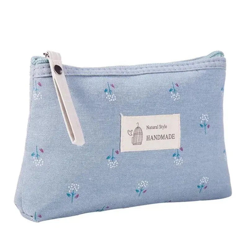 Women Floral Small Cosmetic Bag Makeup Bag Travel Neceser Storage Organizer Zipper Toiletry Wash Make Up Bags Purse Pouch Ultimate Bag Store