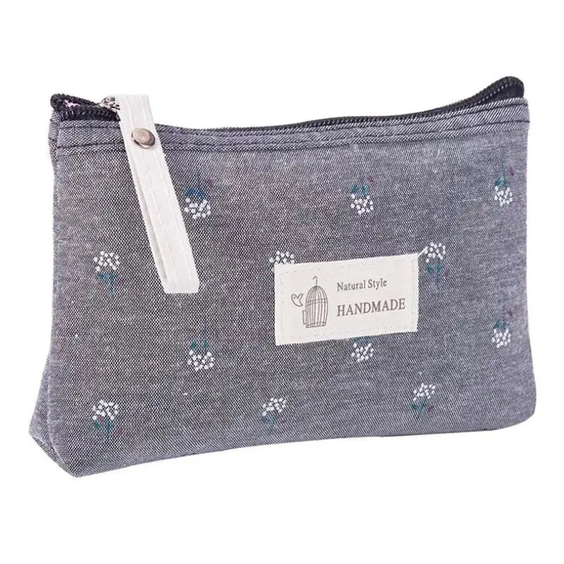 Women Floral Small Cosmetic Bag Makeup Bag Travel Neceser Storage Organizer Zipper Toiletry Wash Make Up Bags Purse Pouch Ultimate Bag Store
