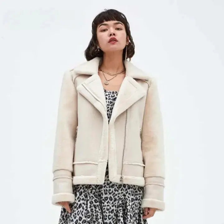 Women Fur Coat Winter Leather Jacket Vivareflex Online