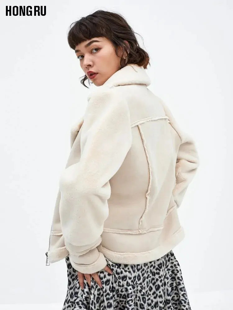 Women Fur Coat Winter Leather Jacket Vivareflex Online