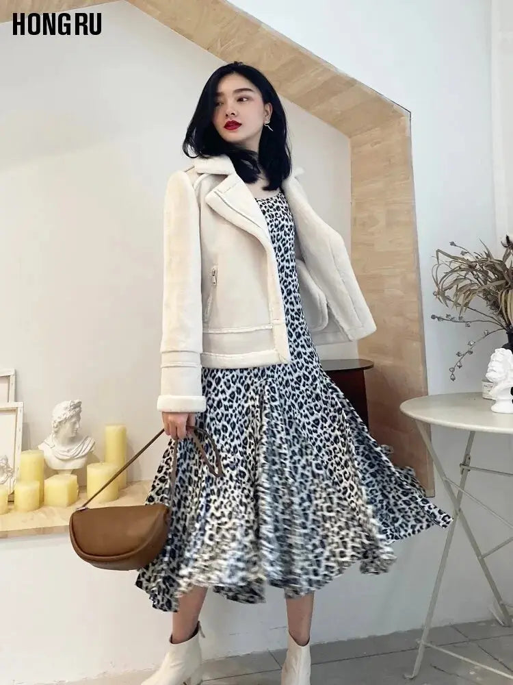 Women Fur Coat Winter Leather Jacket Vivareflex Online