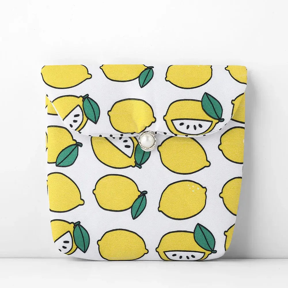 Women Girl Small Cosmetic Bag Cute Flower Print Makeup Bags Travel Organizer Zipper Bag Lipstick Sanitary Napkin Pad Storage Bag Ultimate Bag Store