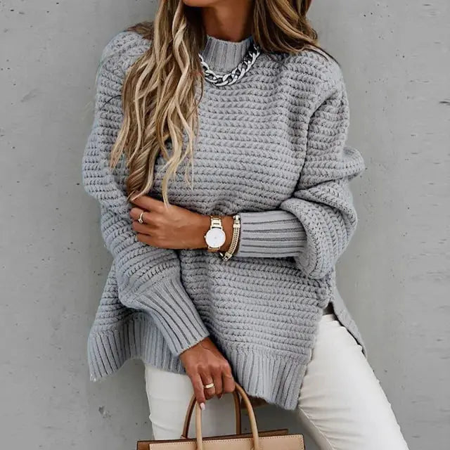 Women High Neck Pullover Long Sleeve Vivareflex Online