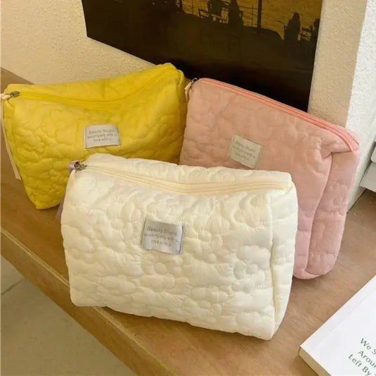 Women Large-Capacity Cosmetic Bag Waterproof Portable Storage Bag Travel Cosmetic Organizer Makeup Bag Makeup Case Pouch Ultimate Bag Store