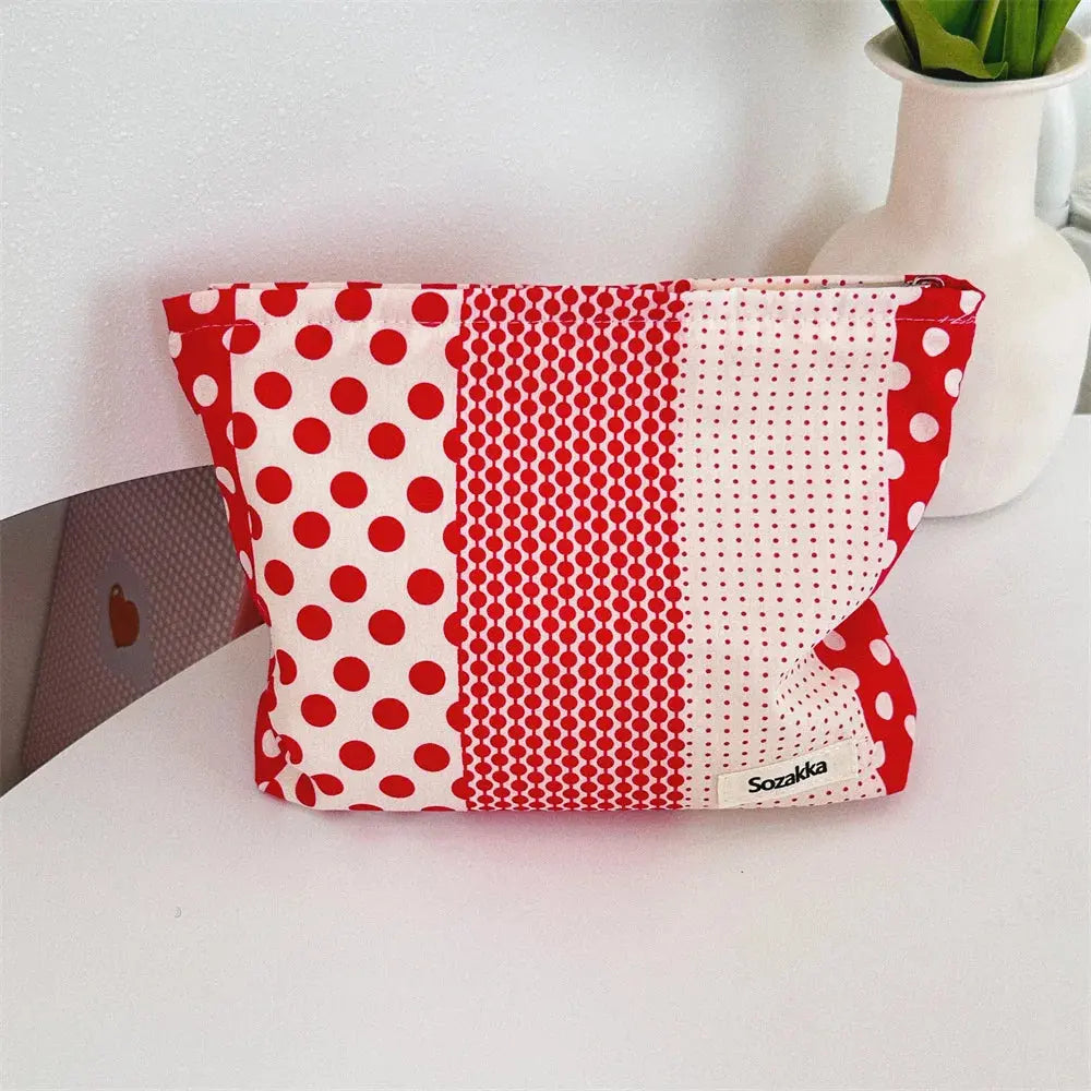 Women Makeup Pouch Plaid Bow Print Makeup Storage Bag Kawaii Makeup Bag Large Cosmetic Organizer Bag Clutch Handbag Beauty Case Ultimate Bag Store
