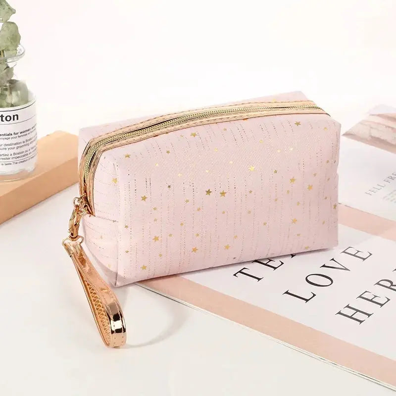 Women Paillette Stars Cosmetic Bag Make Up Pouch Travel Wash Toiletry Ladies Makeup Bag Lipstick Cosmetic Organizer Bags Ultimate Bag Store