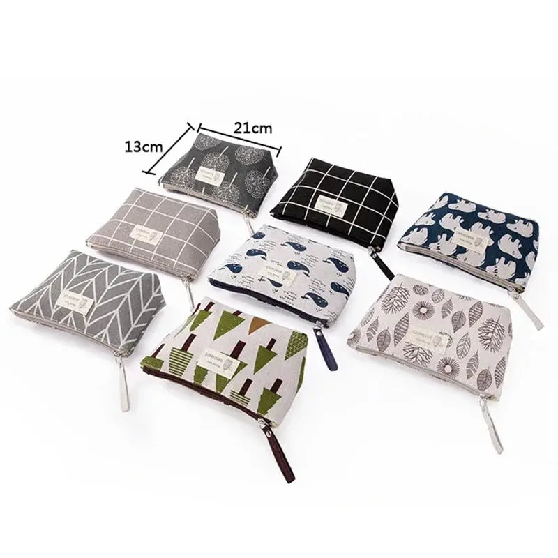 Women Plaid Makeup Bag Small Cosmetic Bag Cosmetics Organizer Zipper Make Up Pencil Case Purse Toiletry Bag Pouch Handbag Ultimate Bag Store