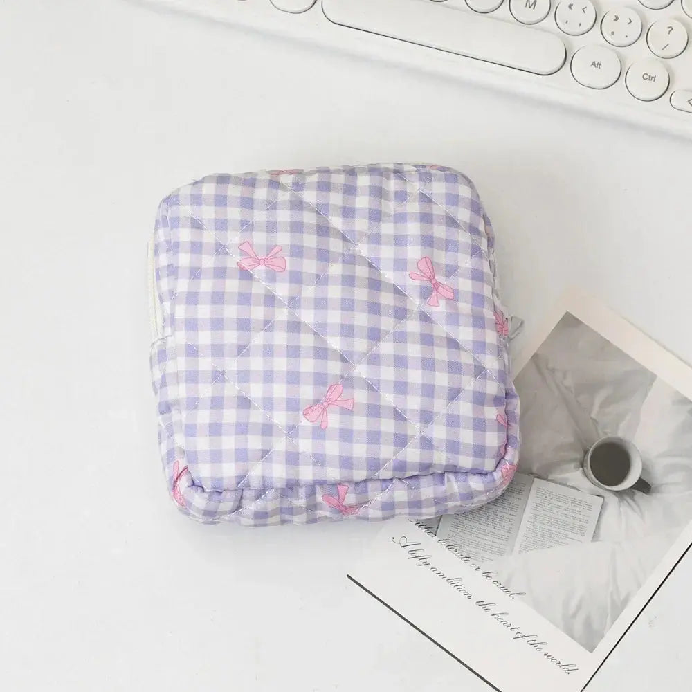 Women Sanitary Napkin Storage Bag Portable Cotton Pad Pouch Cosmetic Bags Girls Travel Makeup Bag Tampon Holder Organizer Ultimate Bag Store