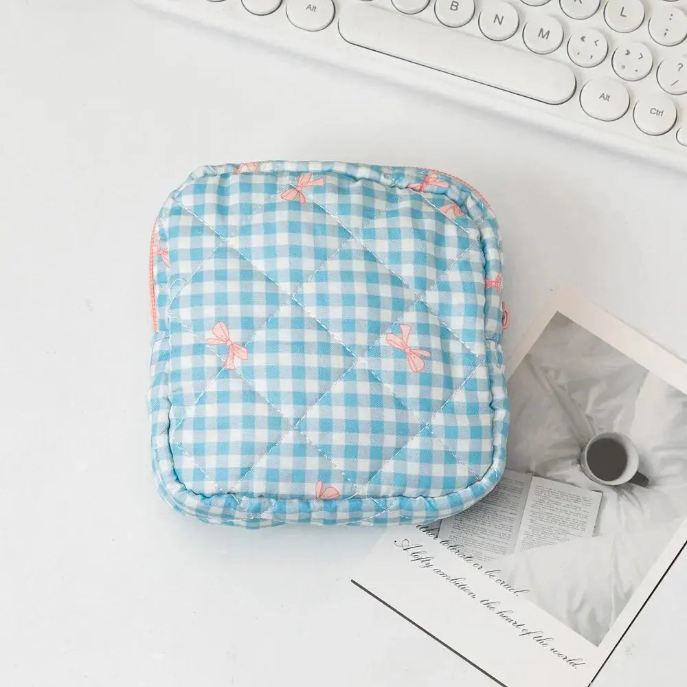 Women Sanitary Napkin Storage Bag Portable Cotton Pad Pouch Cosmetic Bags Girls Travel Makeup Bag Tampon Holder Organizer Ultimate Bag Store