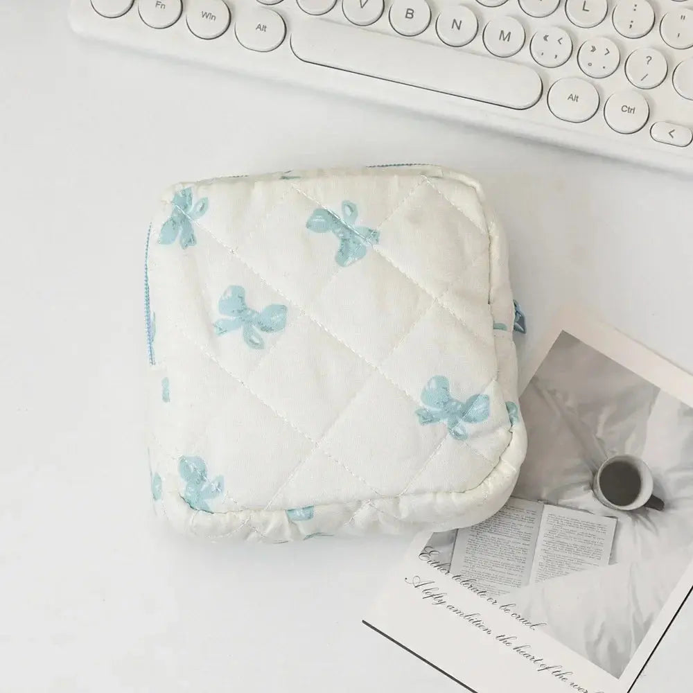 Women Sanitary Napkin Storage Bag Portable Cotton Pad Pouch Cosmetic Bags Girls Travel Makeup Bag Tampon Holder Organizer Ultimate Bag Store