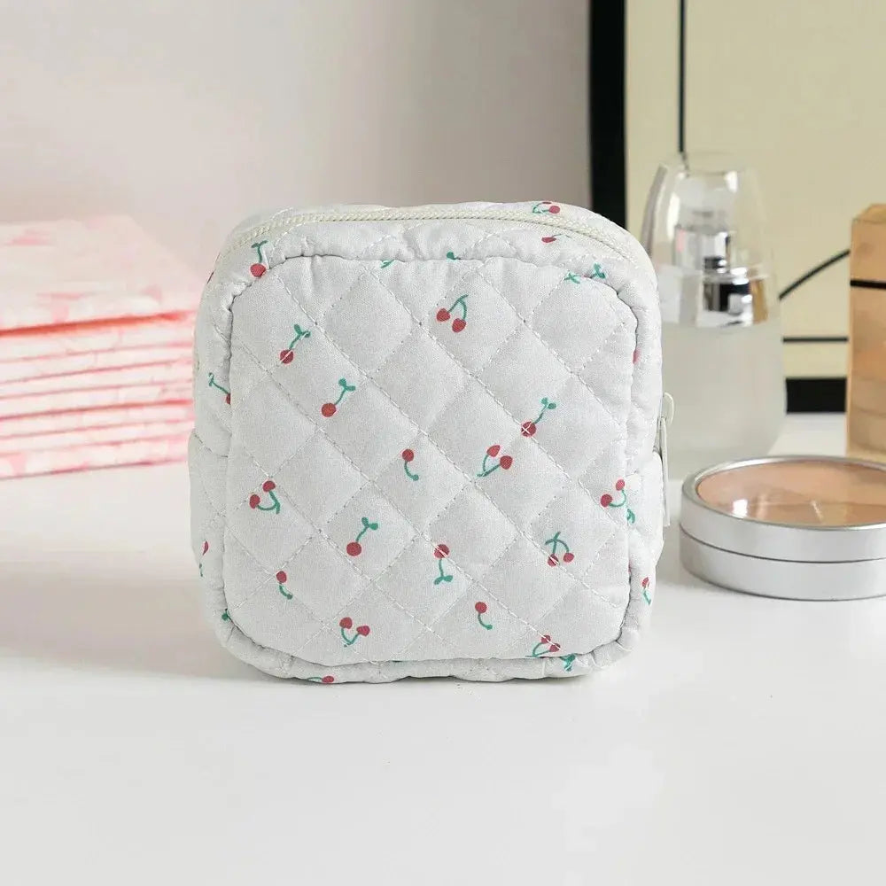 Women Sanitary Napkin Storage Bag Portable Cotton Pad Pouch Cosmetic Bags Girls Travel Makeup Bag Tampon Holder Organizer Ultimate Bag Store