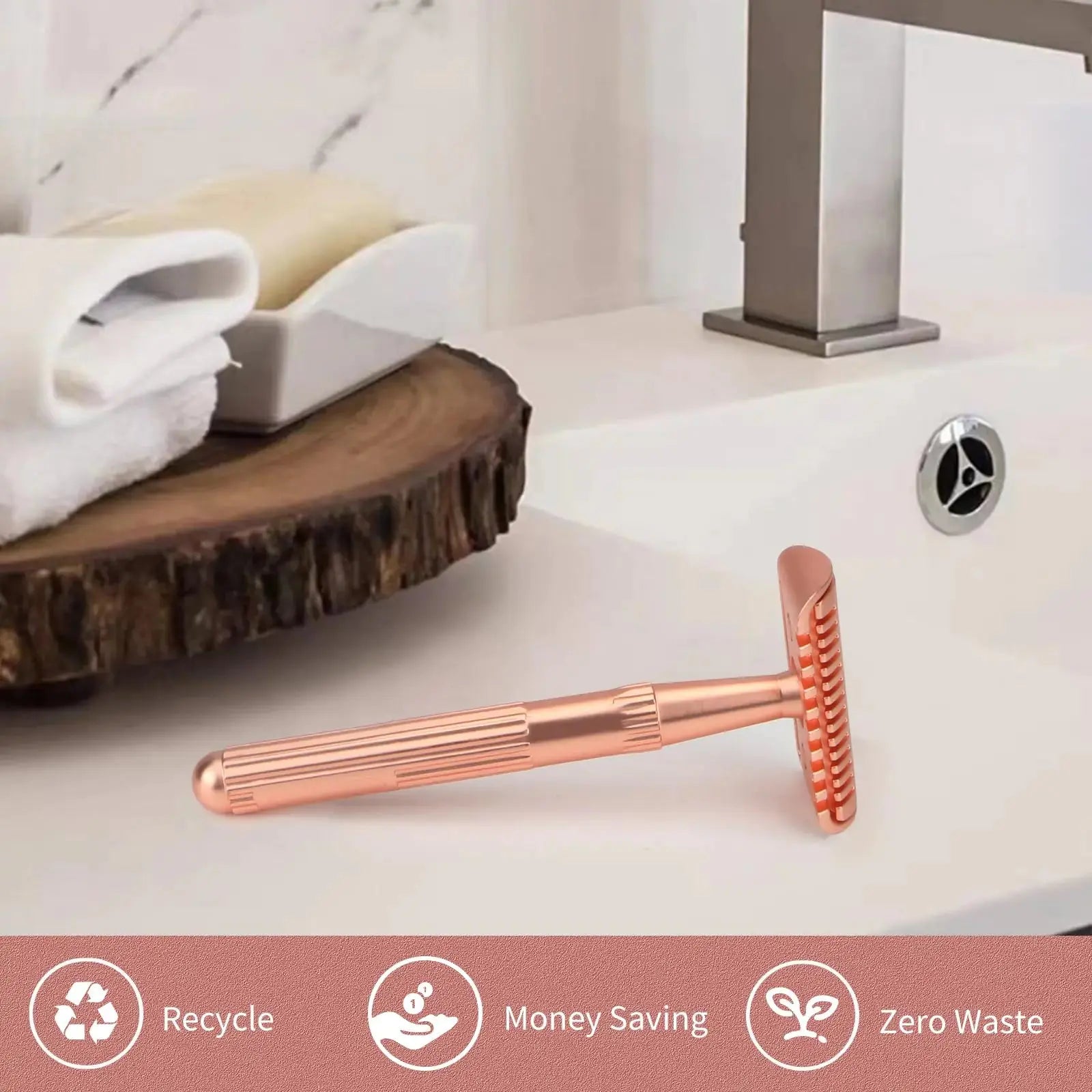 Women & Men Rose Gold Safety_Vivareflex_Online
