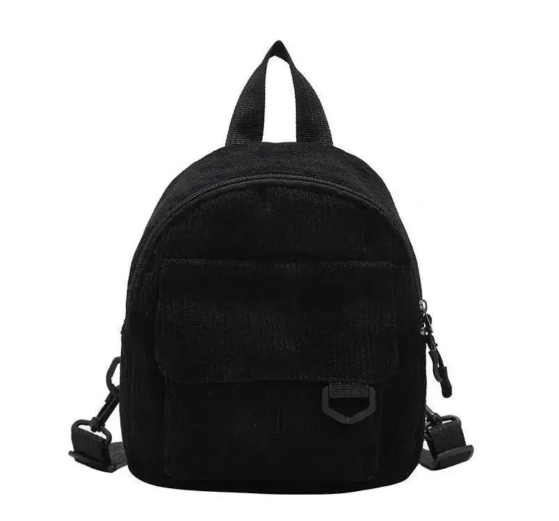 Women's Corduroy Mini Backpack - Large Capacity Casual Schoolbag Ultimate Bag Store