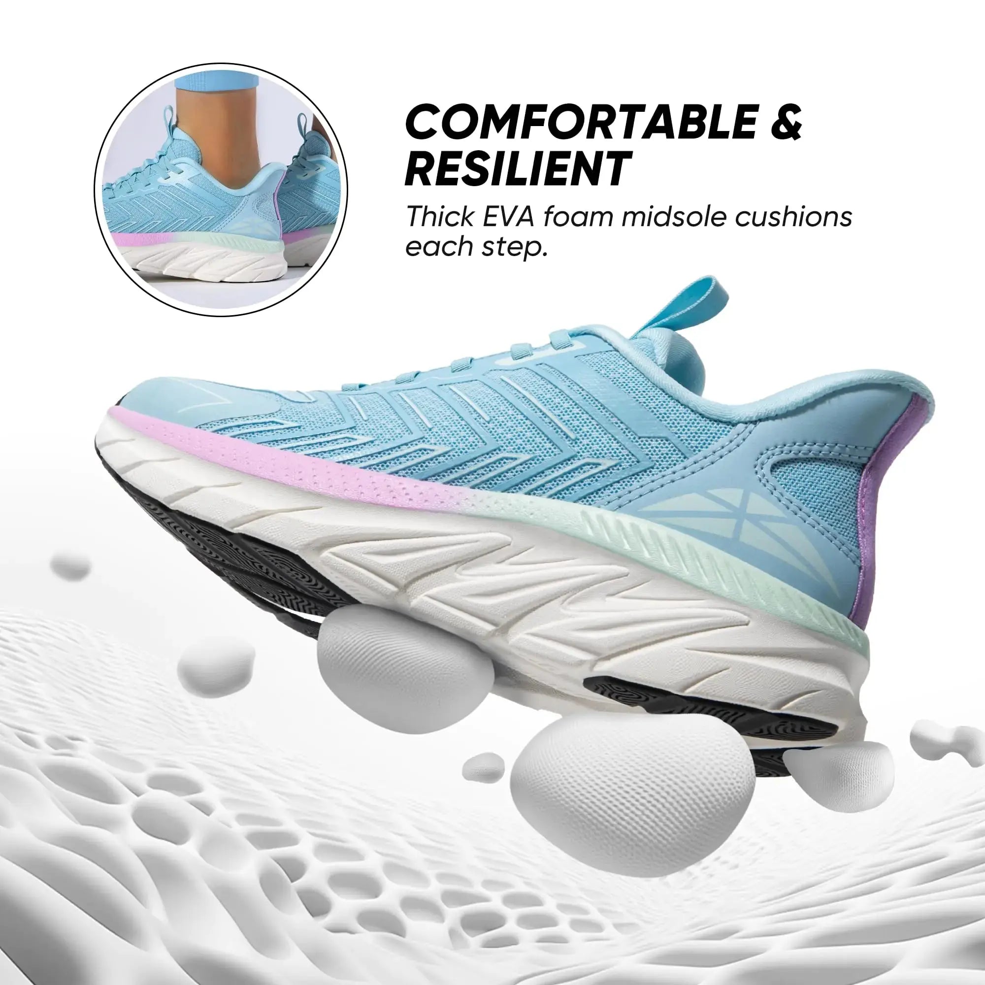 Women's Slip On Walking Shoes Running ActiveCushion Comfortable Tennis Breathable Non Slip Athletic Sneakers | Vivareflex Online