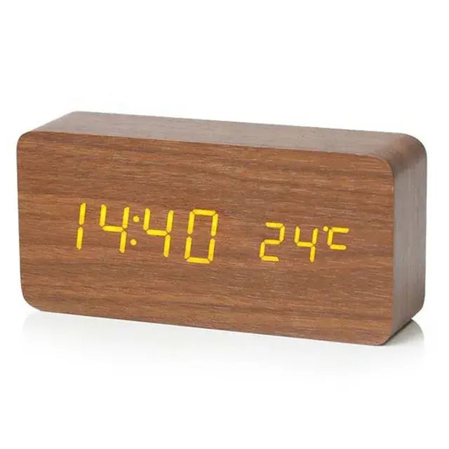 Wooden Digital Alarm Clock Vivareflex Online