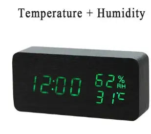 Wooden Digital Alarm Clock Vivareflex Online