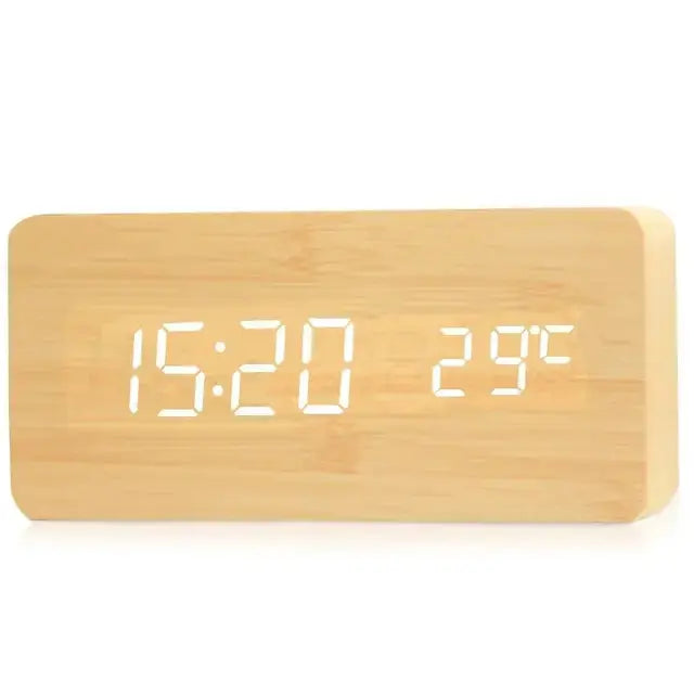 Wooden Digital Alarm Clock Vivareflex Online