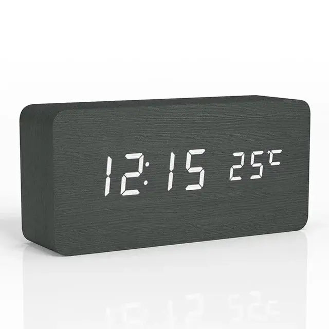 Wooden Digital Alarm Clock Vivareflex Online