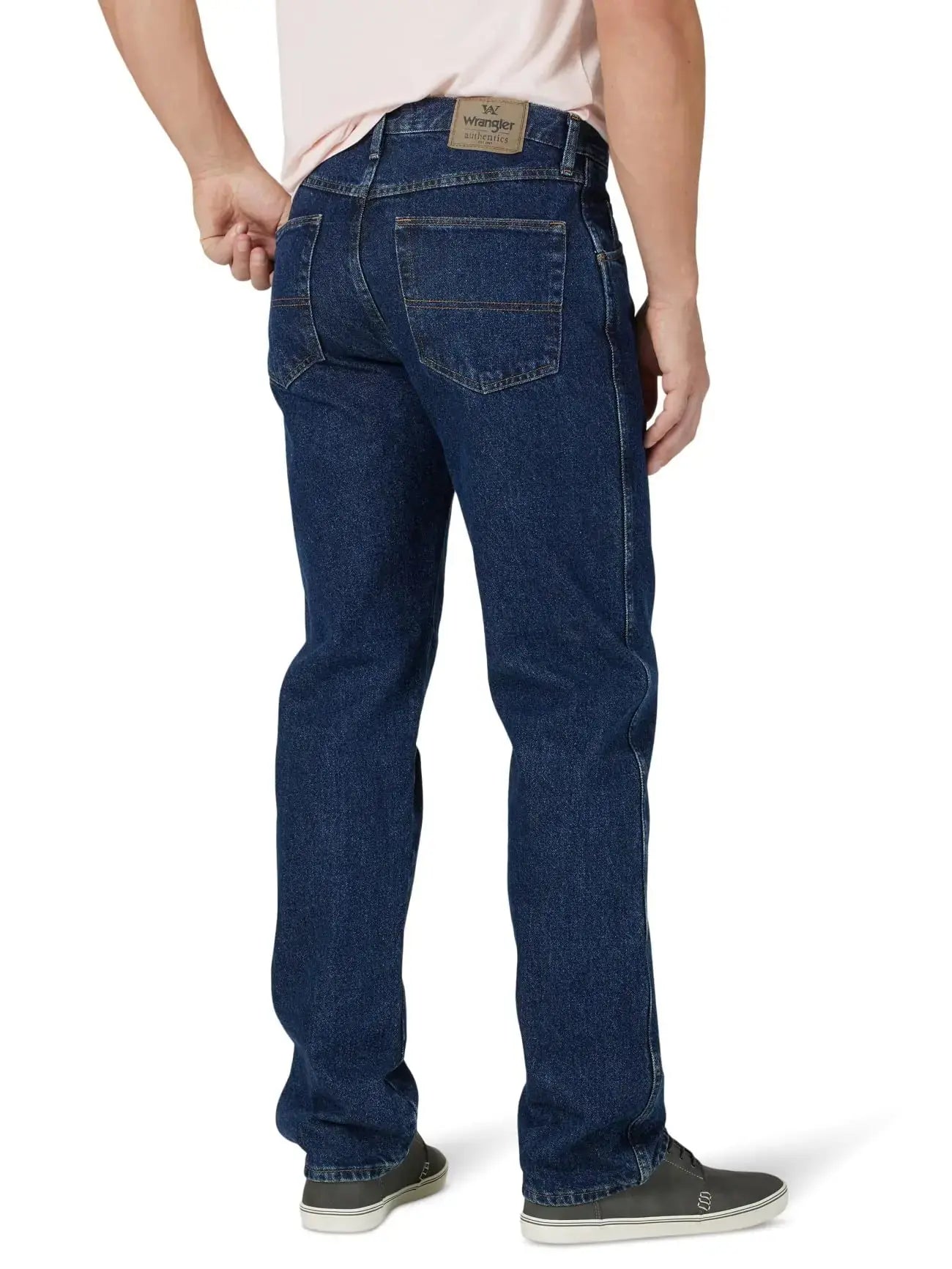Wrangler Authentics Men's Classic 5-Pocket Regular Fit Cotton Jean 40W x 32L Dark Rinse - Vivareflex Online