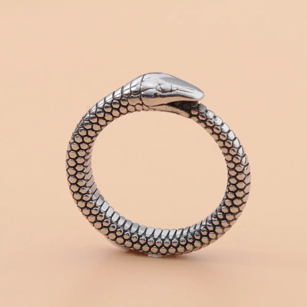 Retro Norse Mythology Men Ouroboros Ring Vivareflex Online