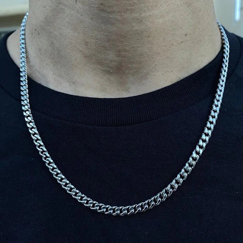 Paper Clip Chain Men Necklace Vivareflex Online