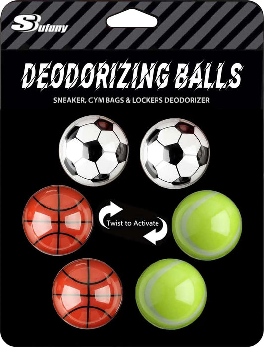 Sneaker Deodorizer Balls, Shoe Deodorant Balls for Sneakers,Gym Bags and Lockers Odor Eliminators Ball 6 Pack Fresh Sport - Vivareflex Online