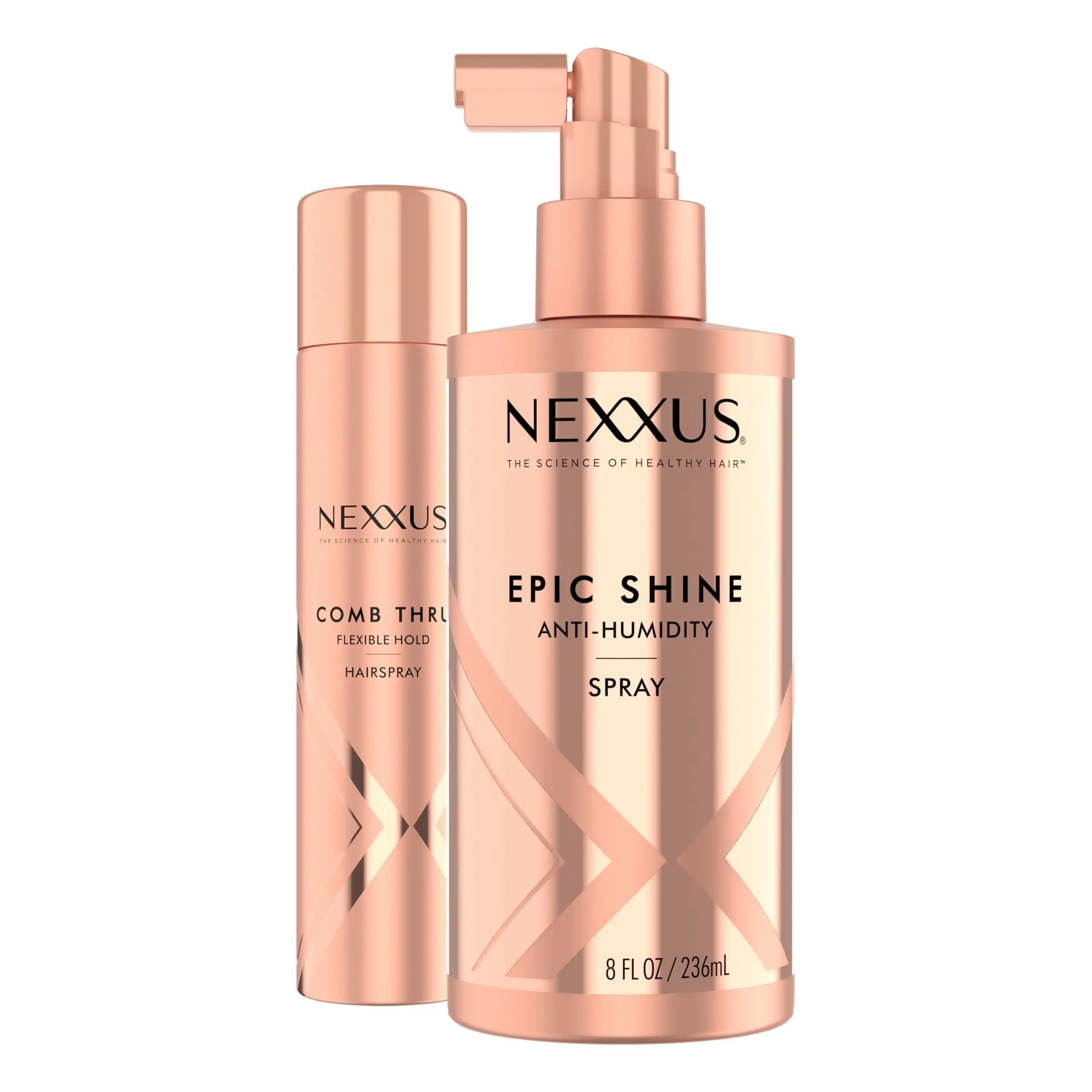 Nexxus Flexible Hold Hairspray Comb Thru for a Lightweight, Brushable Hold, with StyleProtect Technology 10 oz Rose and Jasmine 10 Ounce (Pack of 1)