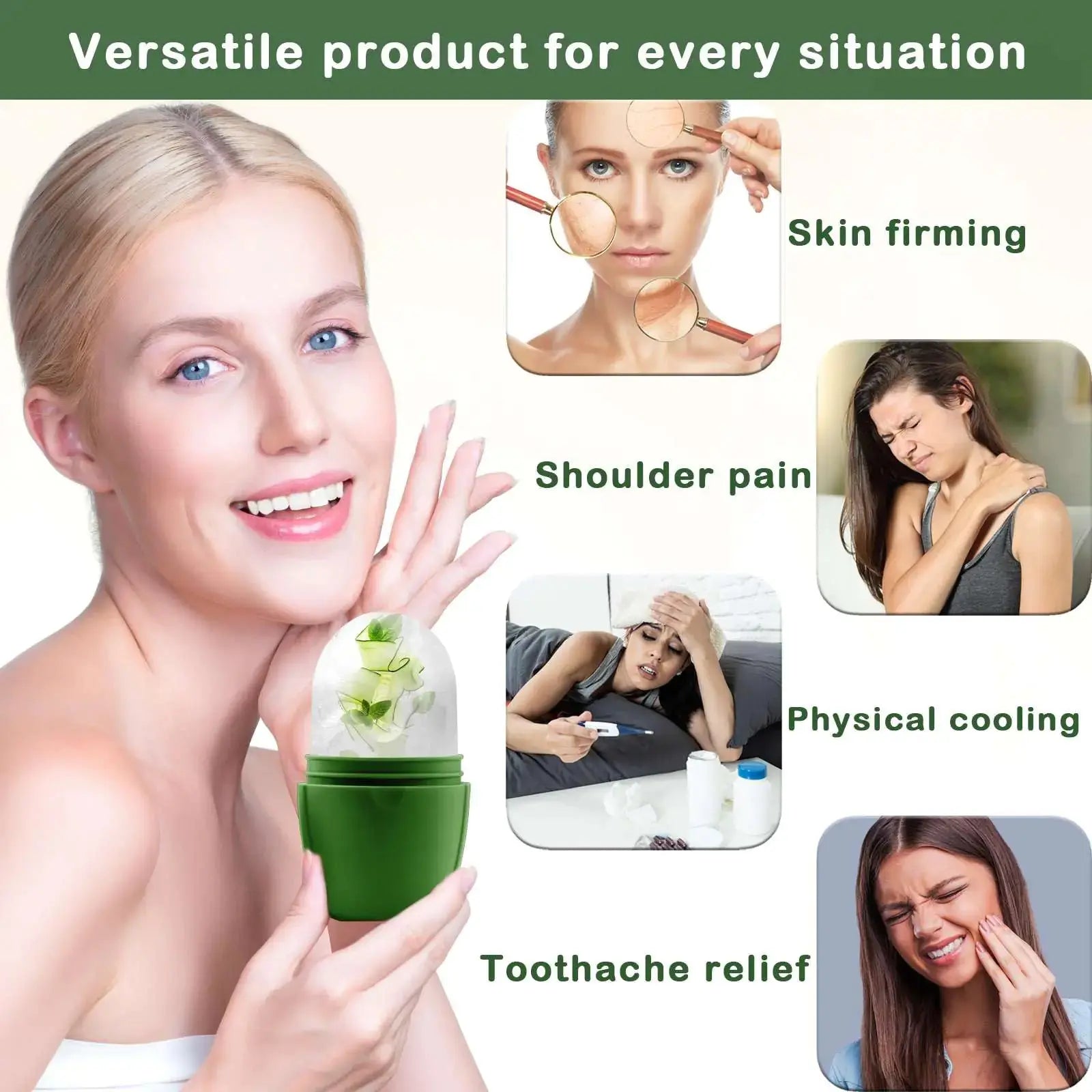 XHJRI Ice Face Roller Massager - Vivareflex Online